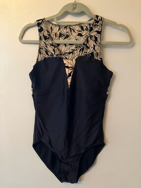 Wear Moi leotard with Mesh Accent